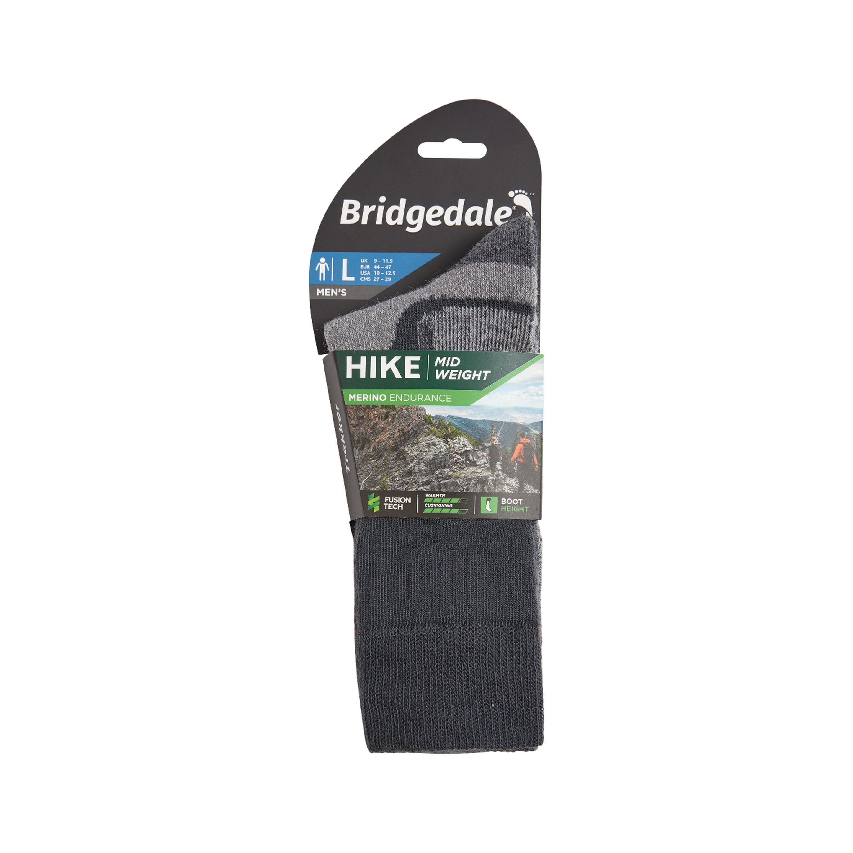 Bridgedale Hike MidWeight Merino Performance Man - pánské vlněné ponožky Bridgedale Hike MidWeight Merino Performance Man - pánské vlněné ponožky